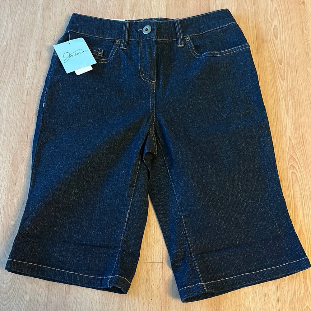NWT Jessica long denim shorts size 4